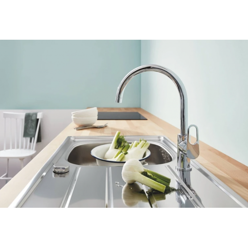 Смеситель для кухни GROHE BauFlow 31230001 однорычажный хром